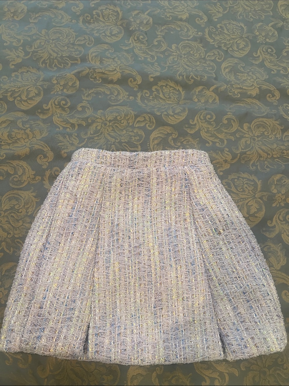 Textured Lavender Circle Skirt